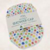confett-cotton-showercap-waterproof Shower Cap Confetti Polka Dots