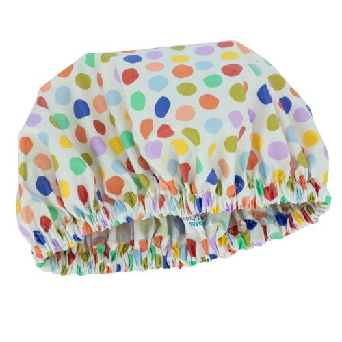 Kids Shower Cap Confetti Polka Dots