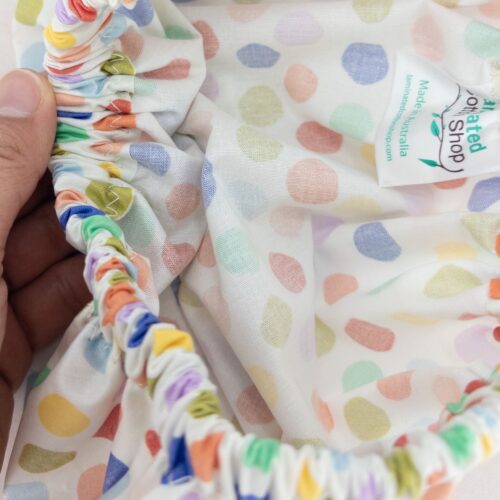 confetti-showercap-waterproof-soft-cotton-inner Shower Cap Confetti Polka Dots