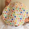 confetti-showercap-waterproofcap-laminatedcotton Shower Cap Confetti Polka Dots