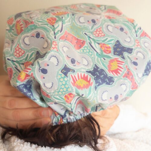 koalas-showercap-bathroom-haircap-laminatedcotton Shower Cap Australian Made Koalas